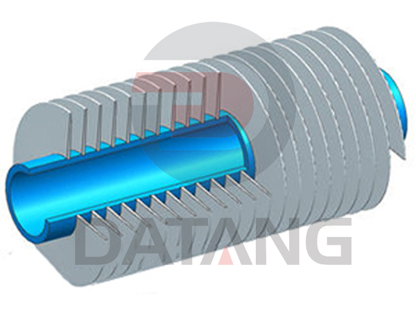 Embedded finned tubes