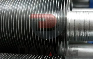 Embedded finned tube