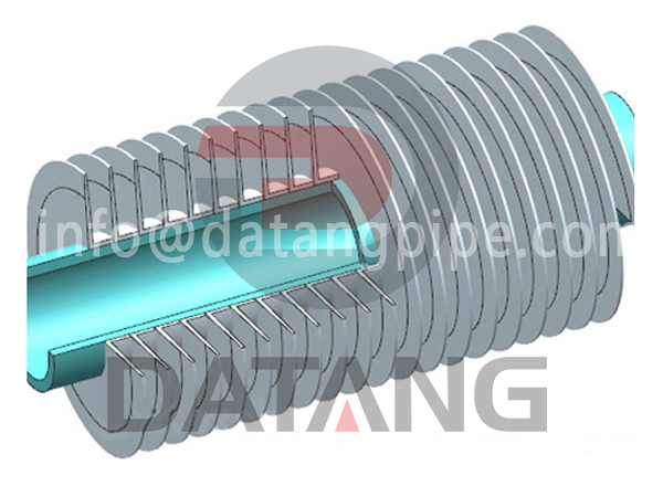 Spiral wound finned tube