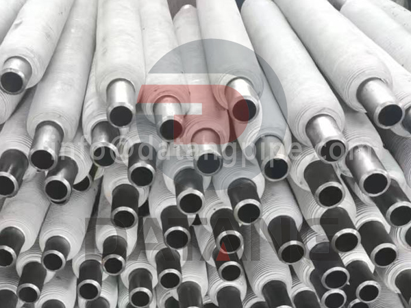 Extruded aluminum finned tube