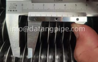 High frequency welded finned tube inspection