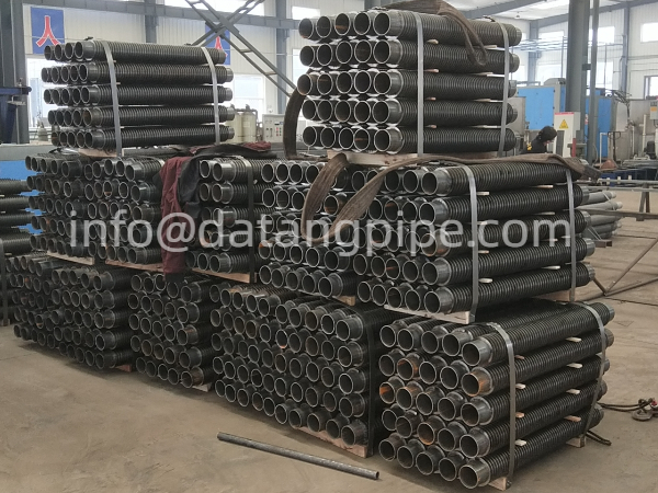 High frequency welded finned tube inspection for stock