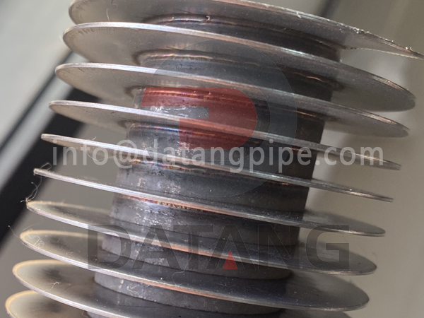 Laser welding finned tube