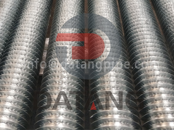 Hot dip galvanized Spiral Wound Finned Tube