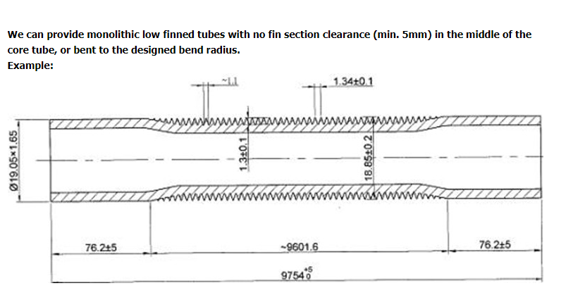 Low Finned Tube For Heat Exchangers