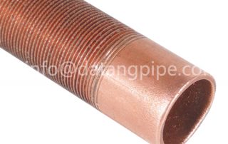Internally threaded finned tubes