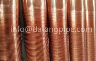 Low threaded finned tubes for condensers and evaporators