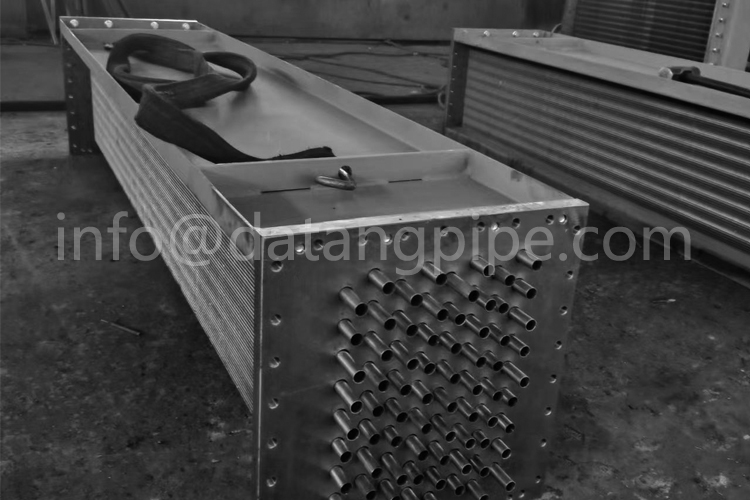 finned tube heat exchanger for drying