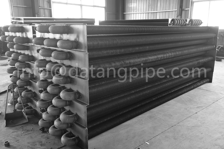 finned tube heat exchanger for recover the heat energy