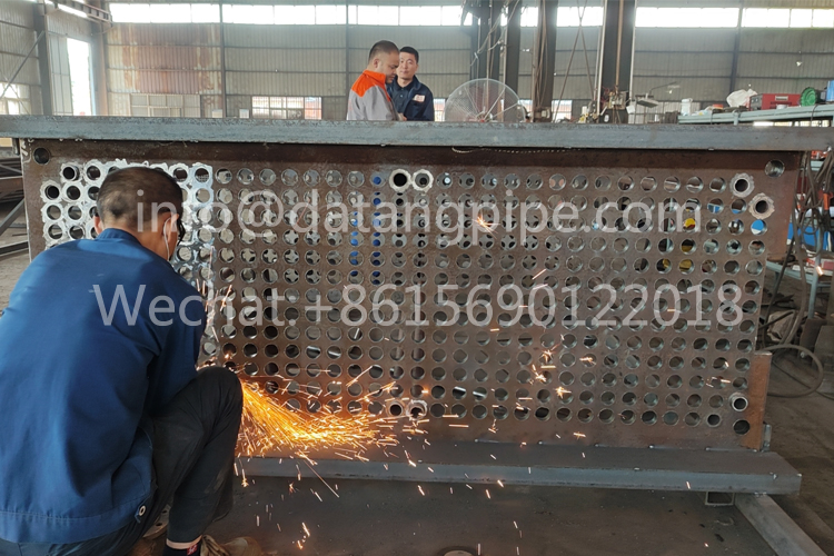Horizontal Industrial Air Cooled Heat Exchanger with Finned Tubes