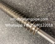 High Frequency Welded Spiral Stainless steel Finned Tube for heat exchanger