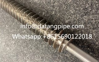 High Frequency Welded Spiral Stainless steel Finned Tube for heat exchanger