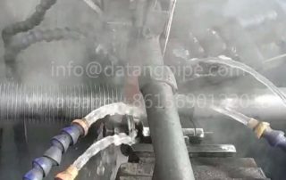 High frequency welding fin tube machine welding method