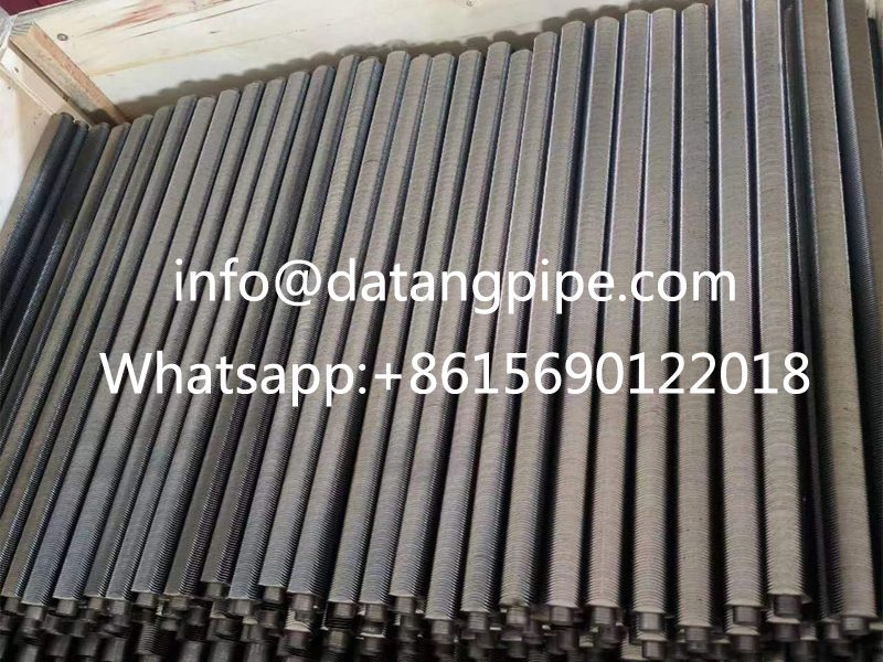 Stainless steel spiral 32mm laser welded fin tube Stainless steel spiral 32mm laser welded fin tube