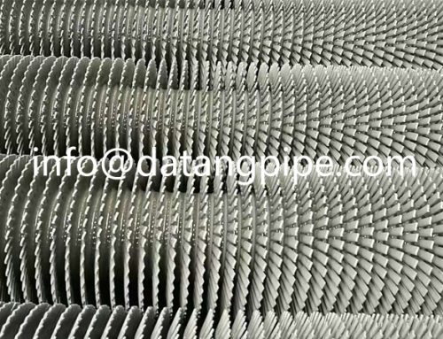 High Frequency Welded Helical Fin SA179 Serrated Fin Tubes Bare CS