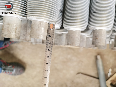 Aluminum extruded finned tube for heat exchanger