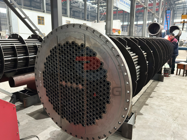 Shell and tube heat exchangers are used for chemical