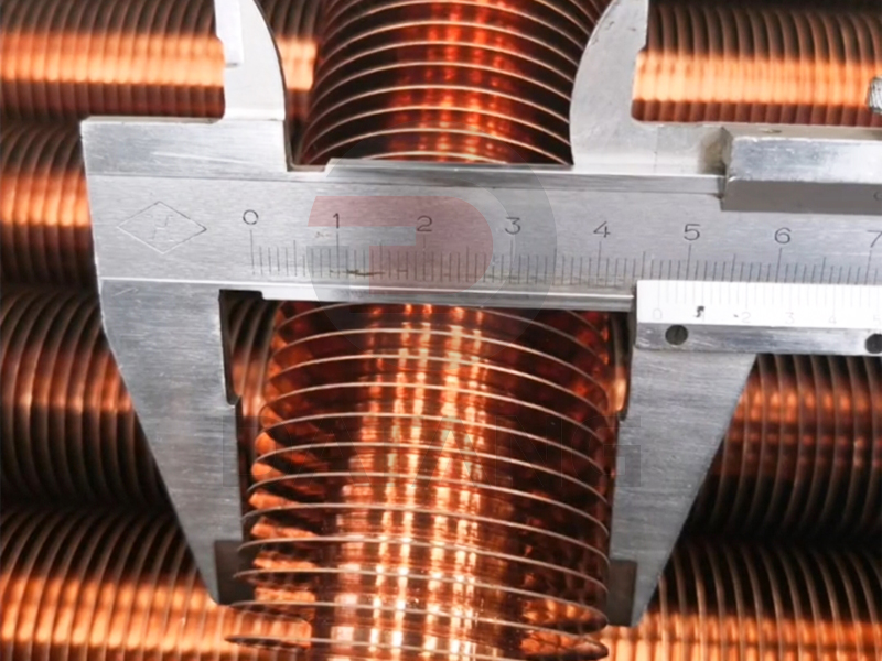 Pure copper composite fin tube extruded fin tube