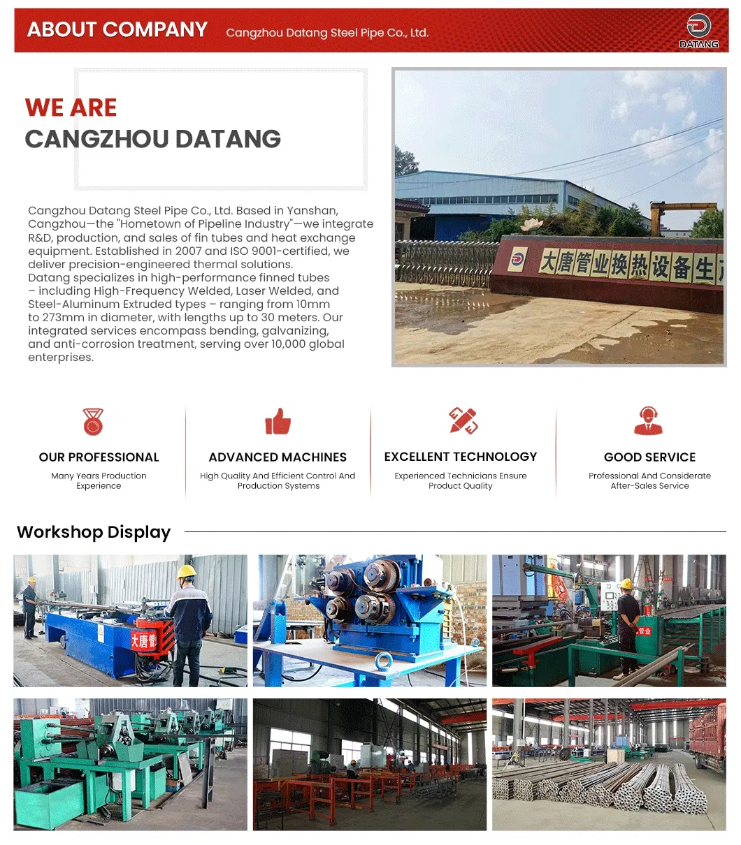 About company-Steel Fin Tube Manufacturers and Supplier in China-Cangzhou Datang Steel Pipe Co., Ltd.