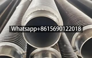 What is a large diameter high frequency welded spiral fin tube