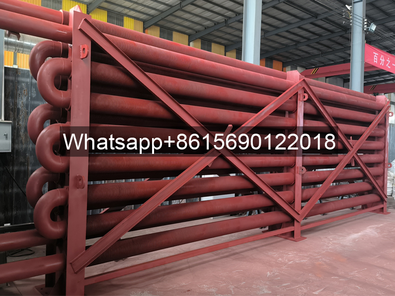 Finned tube heat exchanger for boiler